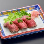 米沢牛・焼肉 さかの - 米沢牛ローストビーフ寿司