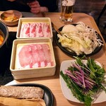 しゃぶしゃぶ温野菜 - いろいろ追加したら腹パン