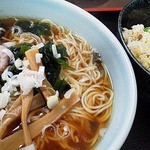 ふるさわ - ラーメン半チャンセット