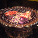 ゆ乃字 - 七輪焼肉。