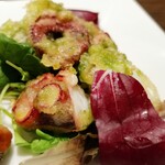 創作イタリアン Gemelli - 青のりをまとったタコのフリット( ☆∀☆)