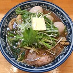 ラーメン ソレナリ - 牡蠣干し塩バターラーメン + 鶏チャーシュー + 味玉 + 味玉 + 味玉