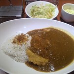 カフェ レストラン 漫画人館 - ロースカツカリーセット