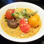 たんどーる - 夏野菜と豆と豆乳のカレー(900円)