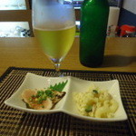 フラットカフェ - つきだし。ハートランドとともに