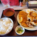 天ぷら酒場　大地 - チキトン定食759円