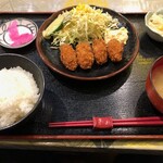 忠吉 - カキフライ定食　800円