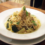 ニコラ - 鮎とズッキーニのスパゲティーニ(1500円)