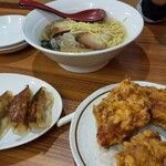 台湾料理 福来順 - ビールセットと塩ラーメン（1770円）