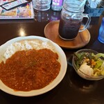 たまり場 - 朝カレーセット　800円