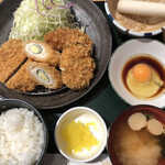 Tonkatsu Katsu Raku Yoko Hamaten - レディース定食