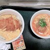 Nakau - 夜セットの カツ丼(大盛)＋カレー坦々うどん(小)セット