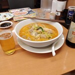 Hidakaya - 辛 モツ野菜ラーメン