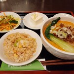 元祖 紙やき ホルモサ - ミニセット（辛み麺＋チャーハン）