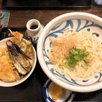 うどん うばら - ミニ天丼＋ぶっかけうどん