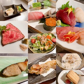 4000円一人一皿コース料理 すしのらく 袋井 寿司 食べログ
