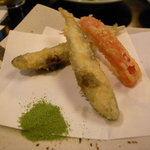 割烹くずし 徳多和良 - 稚鮎の天ぷら