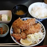 やきとりの拓 - 肉の日唐揚げ定食500円
