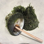 鮨 麻生 平尾山荘 - 次の料理は巻貝のニナ（ビナ）、余りの大きさにビックリしましたよ！