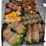 串焼や　軍鶏 - おまかせ串盛り16