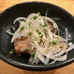 ももさく - 「まぐろ竜田揚げ」300円也。