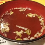 Ajihana - ・ｽﾍﾟｼｬﾙ炒飯ｶﾚｰ風味 の 吸い物