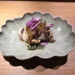 もと井 - 秋のカマスは脂乗ってます　金継ぎも粋です