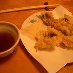 酒仙房　金生 - ≪２０１２年７月≫　活け鱧の天麩羅、４８０円。大きな切り身で衣はサクサクです。