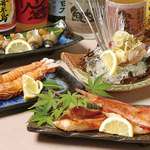 食彩や魚太郎 - 車エビの塩焼き等
