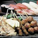 食彩や魚太郎 - 串焼き盛り合わせ