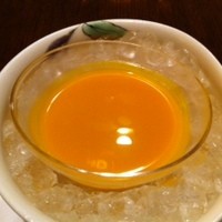 八王子うかい亭 - カボチャの冷製スープ。これはイマイチでした；０；