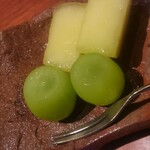神楽坂 石かわ - シャインマスカットとメロン