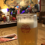 地酒横丁 - 生オリオンビール