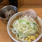 ラーメン二郎 - 【2020.10.14】プチ二郎770円+炙崩豚100円