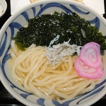 sanukiudommugifuku - 鳴門生わかめとしらすのうどん