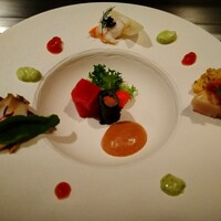 鉄板焼 ときわ - とてもおいしかった前菜。