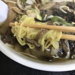 田山ドライブイン - きのこラーメンの麺