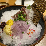 Aburi - カツオの塩たたき(食べ途中)