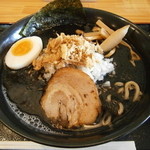 朝日屋 - 黒こってりラーメン￥７５０