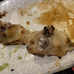 鶏繁 - ぼんじり！サクッとジュワッと脂っぽさがあまり感じなくて美味しい