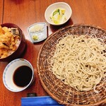 蕎麦前屋 よし - 小天丼セット(1,100円)