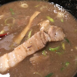 無鉄砲つけ麺無極 - チャーシューなど