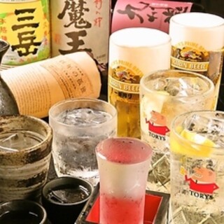 A wide variety of drinks on the menu - we have a wide selection of Kyushu shochu