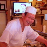 かねとも寿し - 大将、元気です（掲載了承済み）2012年7月11日