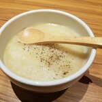 鶏水炊き・焼鳥 健美宴 - 〆のチーズリゾット