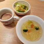 ポポラマーマ - Bランチ　ドリンクバー&サラダ、スープ