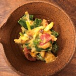 御料理 めなみ - つぶ貝と九条葱のてっぱい