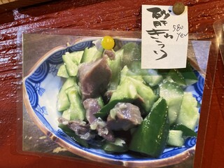 Musha Tora - 冷菜メニューも多数！まずは、一杯！