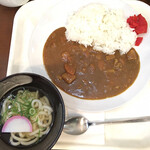 まん福からあげ志みず - カレーライスセット 小うどん付き(580円)