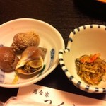 Shushokuya Tsukushi - バイ貝と肝あえ